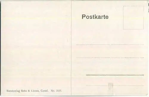 Dorfszene - signiert Fuggenberger - Verlag Rehn & Linzen Cassel No. 2107 ca. 1910