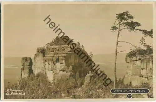 Vorderes Raubschloss - Frienstein - Verlag O. Fleischmann Dresden 20er Jahre