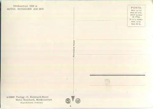 Melchseefrutt - Hotel Reinhard am See - Foto-Ansichtskarte - Verlag O. Reinhard-Burri