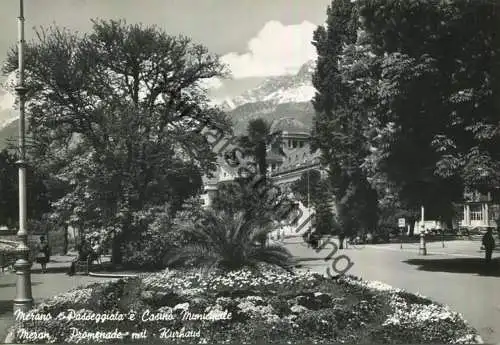 Merano - Passeggiata e Casino - vera fotografia - Foto-AK Grossformat