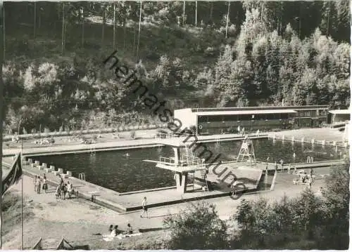 Wirsberg - Waldschwimmbad - Foto-Ansichtskarte - Verlag W. Tillig Bamberg