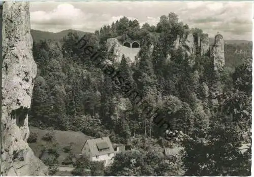 Streitberg - Blick zur Streitburg - Foto-Ansichtskarte - Verlag W. Tillig Bamberg