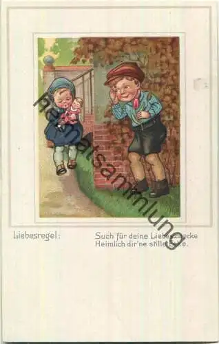 Liebesregel - Such für deine Liebeszwecke... - Rückseite beschrieben 1917