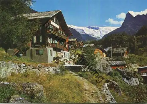 Ferpecle - Val d'Herens - Hotel du Col d'Herens et Glacier de Ferpecle - AK Grossformat - Edition Darbellay Martiny