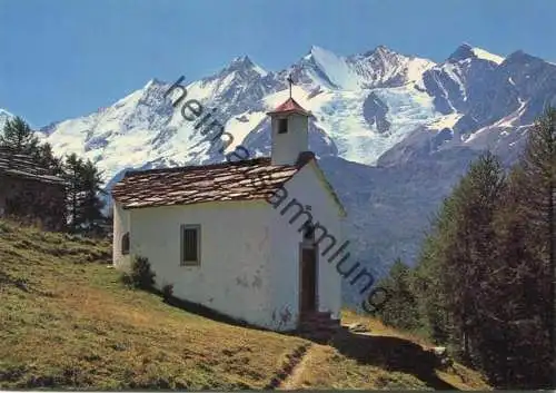 Saas-Tal - Bergkapelle Triftalp - Südlenz Nadelhorn - AK Grossformat - Verlag Klopfenstein Adelboden