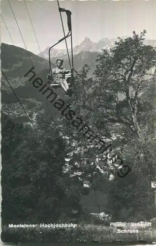 Montafoner Hochjochbahn - Foto-Ansichtskarte - Verlag Photo Schmidt Schruns