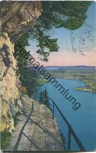 Bürgenstock - Blick vom Felsenweg gegen Luzern - Verlag Wehrli Kilchberg