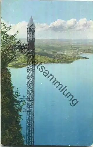 Bürgenstock - Personenaufzug vom Felsenberg nach der Hammetschwand - Verlag E. Goetz Luzern