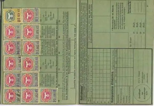 Angestelltenversicherung - Versicherungskarte 1941