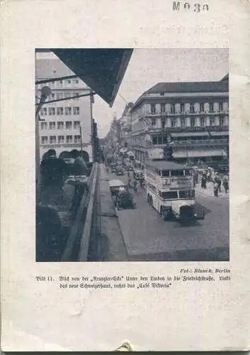 Mit Rucksack und Nagelschuh Heft 9 - Auf nach Berlin 1936 - 32 Seiten - eine kleine Karte - Triasdruck GmbH Berlin