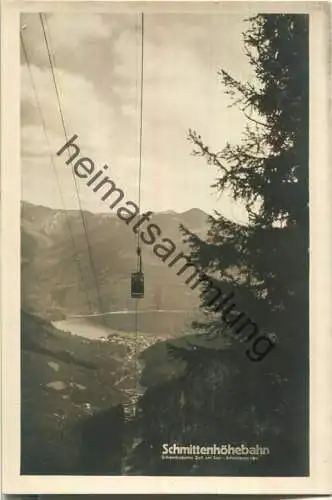 Schmittenhöhebahn - Foto-Ansichtskarte - Verlag Karl Haldinger Zell am See 1928