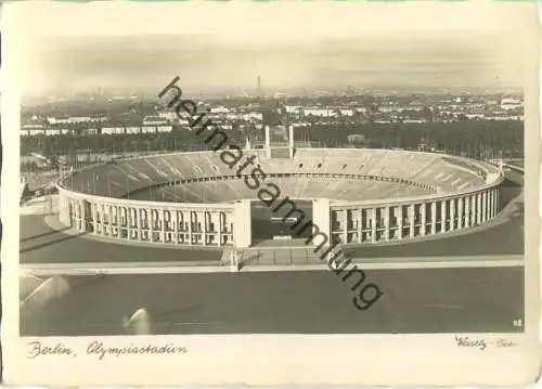 Berlin - Olympiastadion - Wessely-Foto - Handabzug - Verlag Felix Setecki