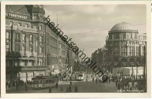 Berlin - Potsdamerplatz - Strassenbahn - Foto-Ansichtskarte