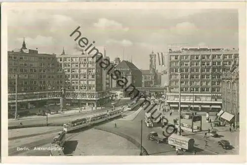 Berlin - Alexanderplatz - Bus - Strassenbahn - Foto-Ansichtskarte