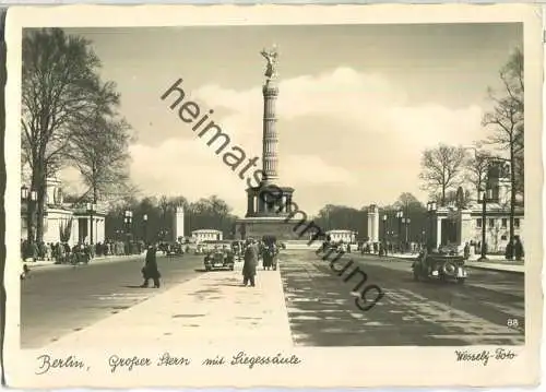 Berlin - Grosser Stern mit Siegessäule - Wessely-Foto- Verlag Felix Setecki Berlin