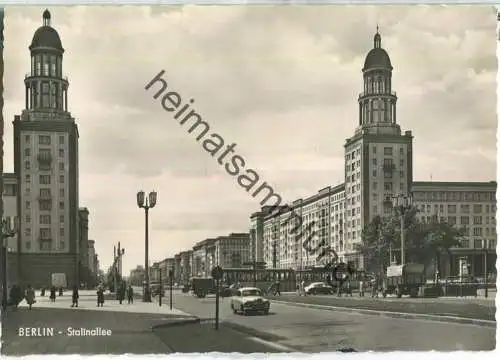 Berlin - Stalinallee - Verlag Gebr. Garloff KG Berlin 50er Jahre