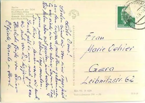 Berlin - Karl-Marx-Allee - Verlag H. Sander Berlin