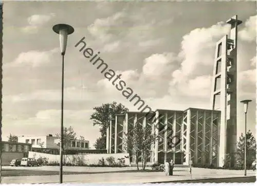 Berlin - Hansaviertel - Katholische Kirche St. Ansgar - Gesamtansicht mit Nebengebäuden - Verlag Harry Wagner Berlin