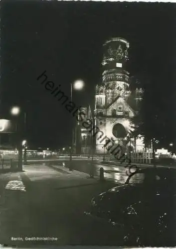 Berlin - Gedächtniskirche bei Nacht - Verlag Kunst und Bild Berlin