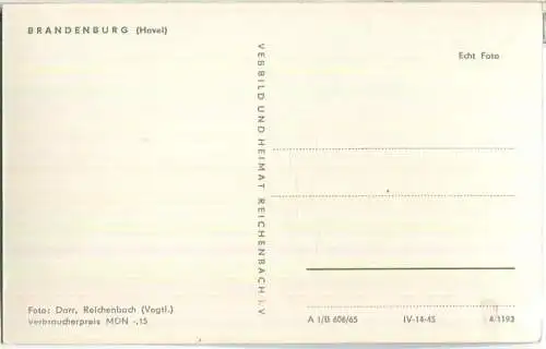 Brandenburg - Foto-Ansichtskarte - VEB Bild und Heimat Reichenbach 60er Jahre