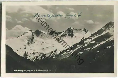 Reichenspitzgruppe von der Gerlosplatte - Foto-Ansichtskarte - Verlag C. Jurischek Salzburg 1931