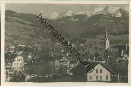 Dornbirn mit First - Foto-Ansichtskarte - Verlag Foto Heim Dornbirn 30er Jahre