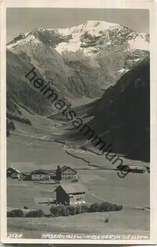 Kasern im Schmirntal - Gasthof Johann Zingerle - Kasererspitze - Foto-Ansichtskarte - Verlag Much Heiss Innsbruck