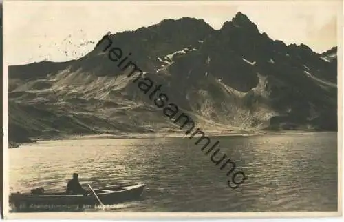 Abendstimmung am Lünersee - Foto-Ansichtskarte - Verlag G. Heinzle 's Erben Bludenz