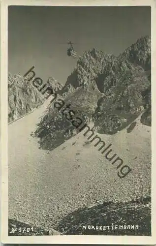 Nordkettenbahn - Foto-Ansichtskarte - Verlag Adolf Künz Innsbruck