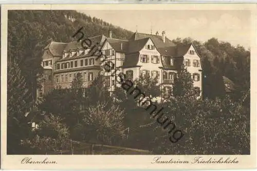 Oberachern - Sanatorium Friedrichshöhe - Verlag Max Pache Achern