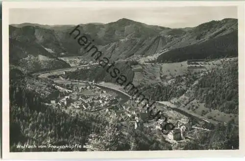 Wolfach vom Frauenköpfle - Foto-Ansichtskarte - Verlag Photohaus Stehle Wolfach