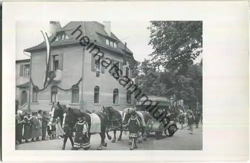 Eisleben - Umzug - der Reisewagen Luthers - Foto-Ansichtskarte