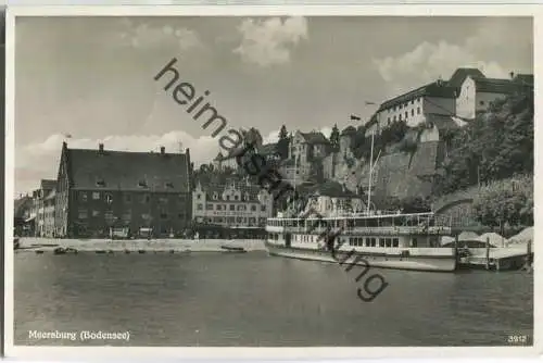 Meersburg - Fahrgastschiff Allgäu Lindau - Foto-Ansichtskarte - Verlag Emil Hartmann Mannheim