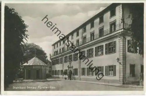 Stahlbad Imnau - Fürstenbau - Foto-Ansichtskarte - Verlag Gebr. Metz Tübingen