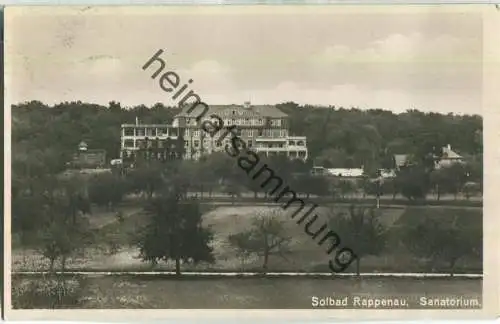 Solbad Rappenau - Sanatorium - Foto-Ansichtskarte - Verlag A. Weber & Co. Stuttgart