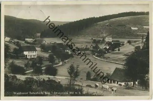 Waldkurort Bubenbach - Gasthof und Pension Adler - Besitzer O. Jsele - Foto-Ansichtskarte - Verlag Gebr. Metz Tübingen