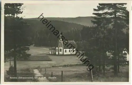 Kniebis - Kapelle - Foto-Ansichtskarte - Verlag H. Sting Tübingen 30er Jahre