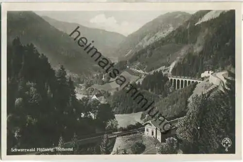 Schwarzwald - Höllsteig - Höllental - Foto-Ansichtskarte - Verlag Chr. Franz Titisee