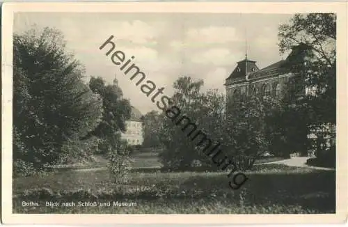 Gotha - Blick nach Schloss und Museum - Foto-Ansichtskarte - Verlag A. Horn Gotha