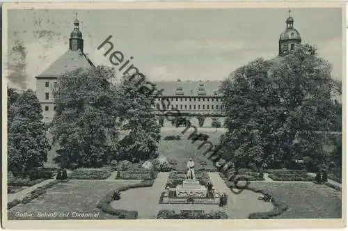 Gotha - Schloss mit Ehrenmal - Verlag Otto Milde Gotha