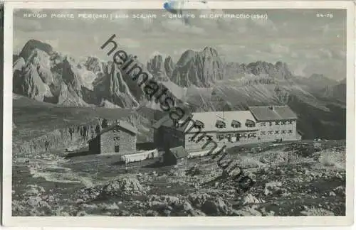 Rifugio Monte Pez sullo Sciliar - Gruppo del Catinaccio - Editore Ghedina Cortina