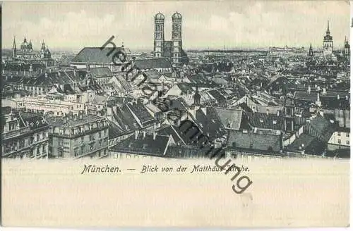 München - Blick von der Matthäus-Kirche - Verlag Franz Joseph Huber München ca. 1900