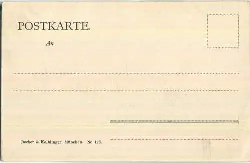 München - Aussicht von der Prinzregentenstrasse - Verlag Becker & Kölblinger München ca. 1900