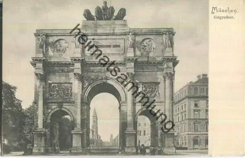 München - Siegesthor - Verlag Becker & Kölblinger München ca. 1900