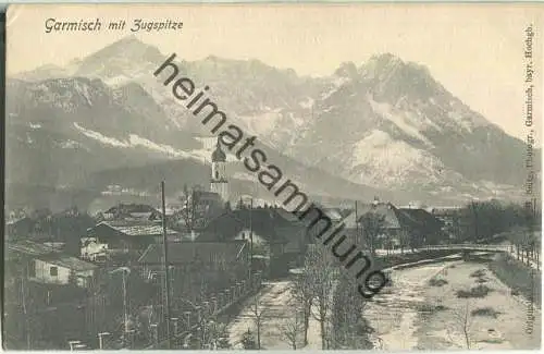 Garmisch mit Zugspitze - Verlag F. H. Seitz Garmisch ca. 1900