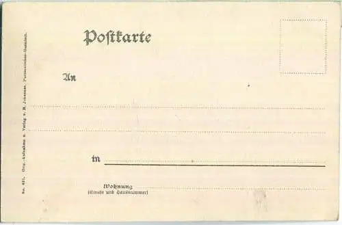 Die Zugspitze am Badersee - Verlag B. Johannes Partenkirchen-Garmisch ca. 1900