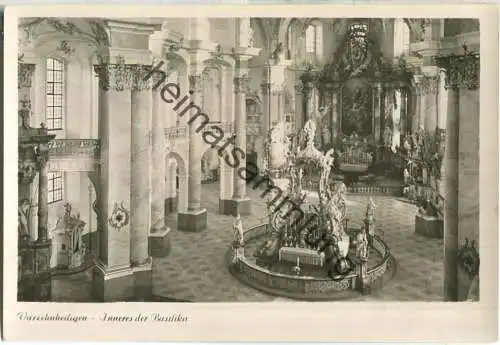 Vierzehnheiligen - Inneres der Basilika - Foto-Ansichtskarte - Verlag Joseph Hospe Staffelstein