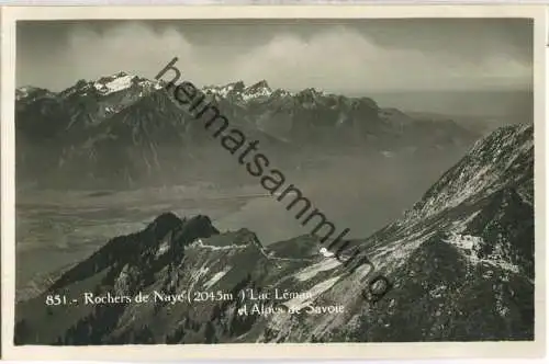 Rochers de Naye - Lac Leman et Alpes de Savoie - Foto-Ansichtskarte - Edition O. Sartori Geneve