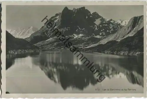 Lac de Barberine et les Perrons - Foto-Ansichtskarte - Verlag Perrochet Matile Lausanne