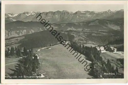 Pfänder mit Bregenzerwald - Foto-Ansichtskarte - Verlag Risch-Lau Bregenz